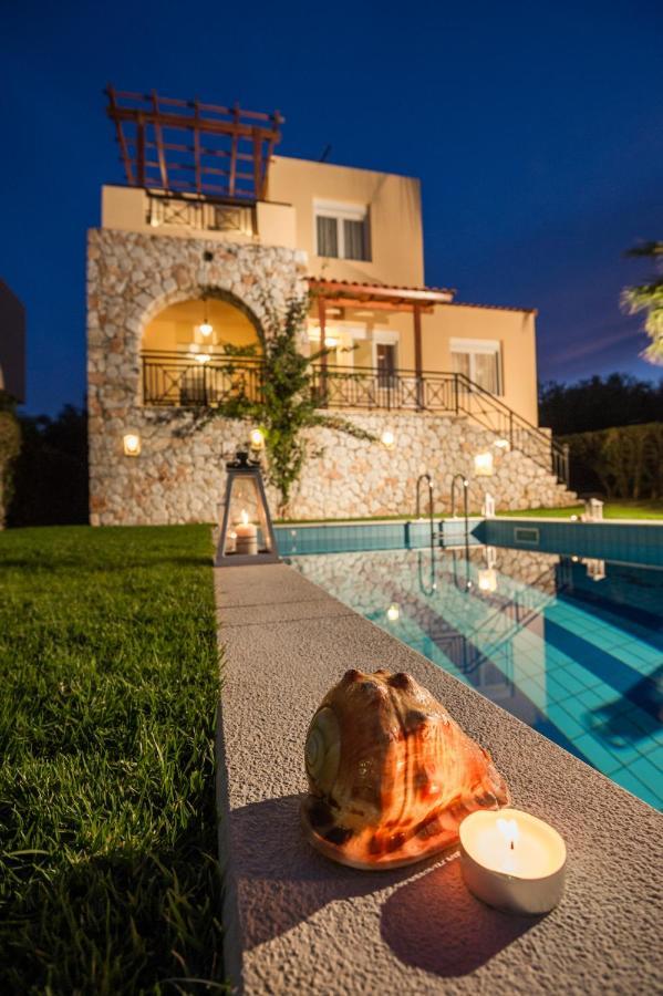 Sea View Villa Stelios With Private Pool Near The Beach Каливес Экстерьер фото